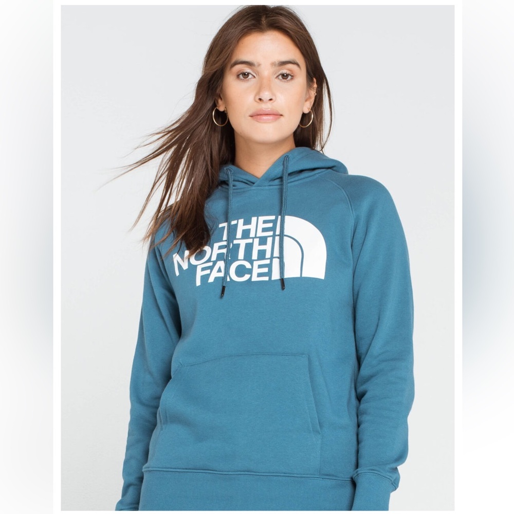 The north face blue|white hoodie size Large